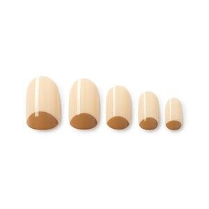 NIB Facile Nails Amaretti Short Round Shape 24 Nails OS